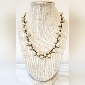 J. Crew Pearl and Gold Necklace